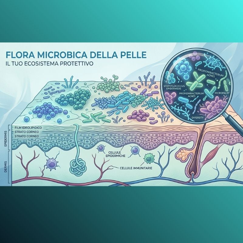 flora microbica della pelle