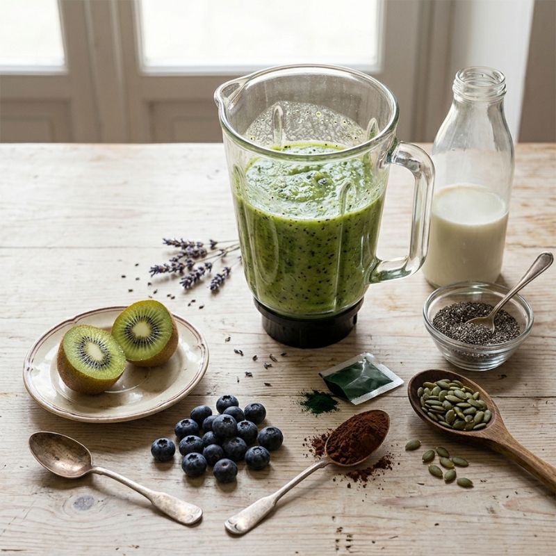 Ingredienti smoothie stimola collagene per idratare la pelle dall'interno